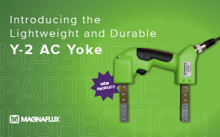 Lightweight and Heavy Duty Magnetic Particle Inspection Yoke [New Product]